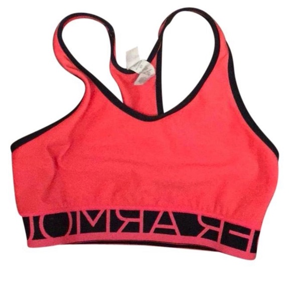 Under Armour Other - Under Armour Racer Back Sports Bra Neon Pink Small